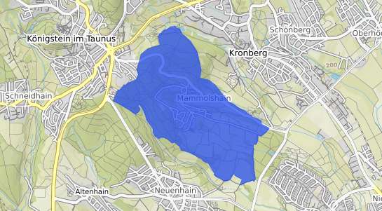 Bodenrichtwertkarte K&ouml;nigstein im Taunus Mammolshain